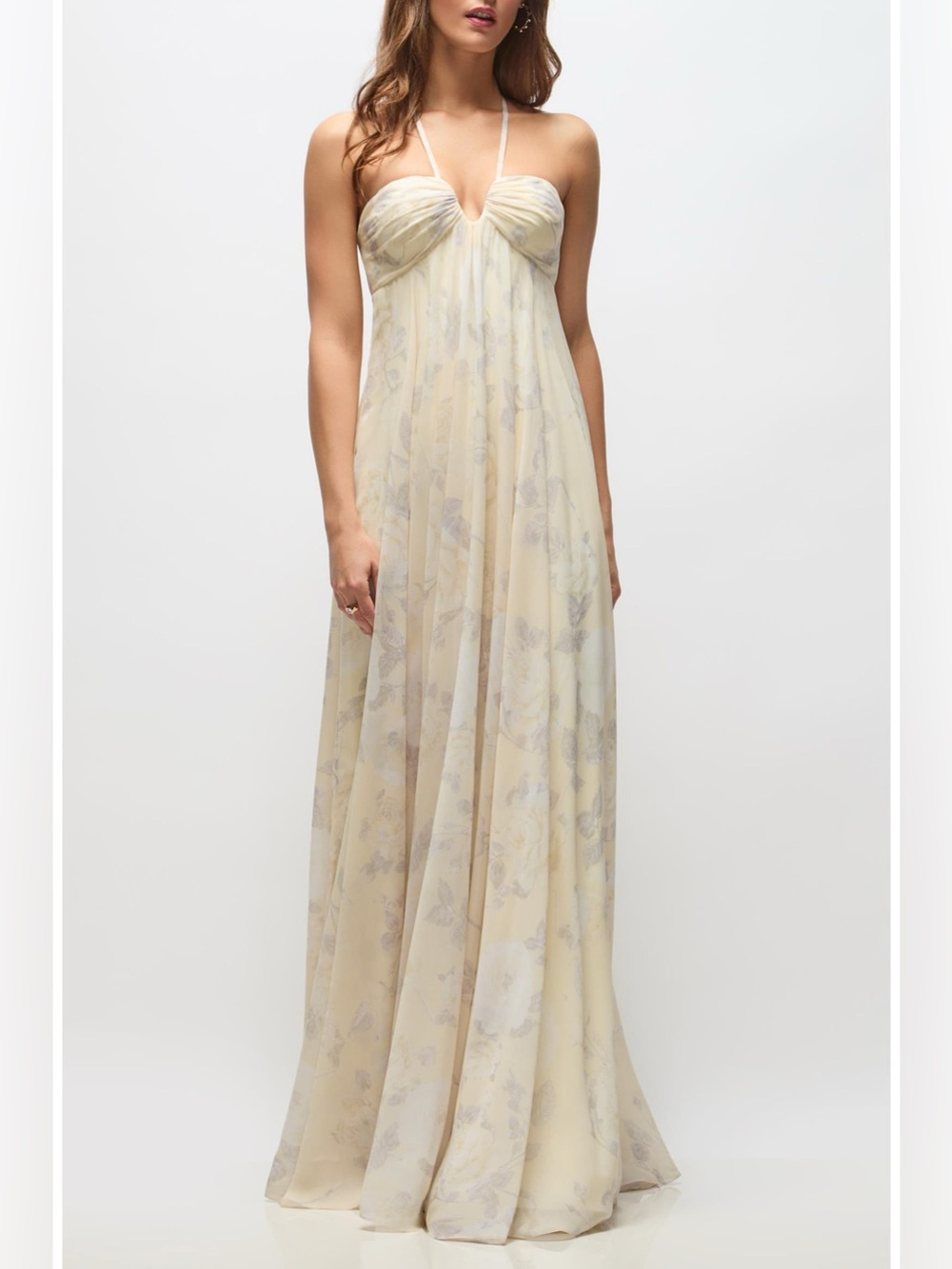 NEW Dessy Collection 3182 Lilith Floral Chiffon Gown, Size 14